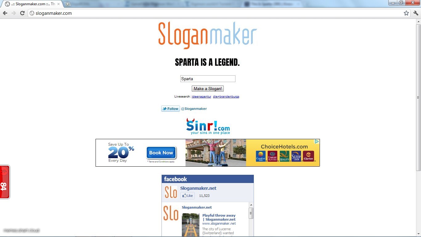 Sparta Leonidas Sloganmaker preview
